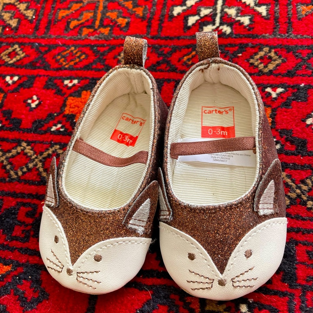 Carter’s baby shoes. 0-3 months. Perfect condition!